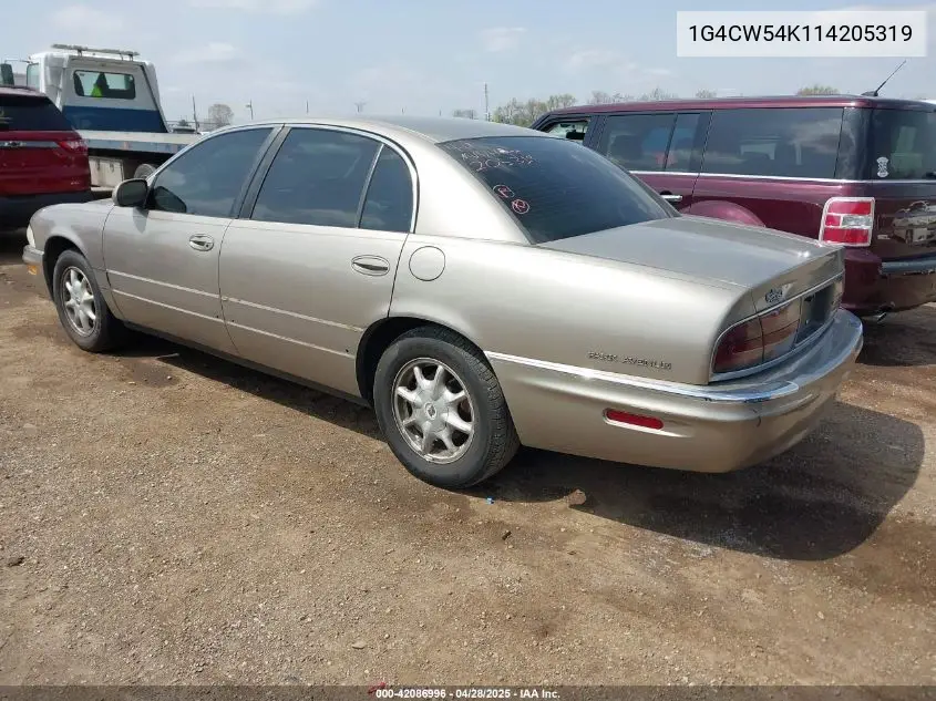 2001 Buick Park Avenue VIN: 1G4CW54K114205319 Lot: 42086996