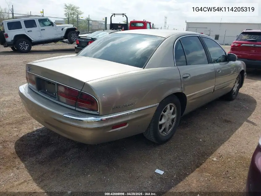 2001 Buick Park Avenue VIN: 1G4CW54K114205319 Lot: 42086996