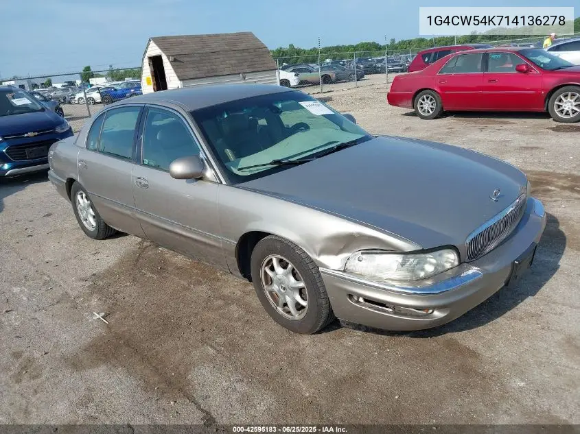 2001 Buick Park Avenue VIN: 1G4CW54K714136278 Lot: 42595183