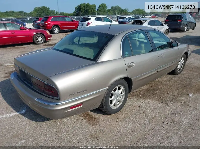 2001 Buick Park Avenue VIN: 1G4CW54K714136278 Lot: 42595183