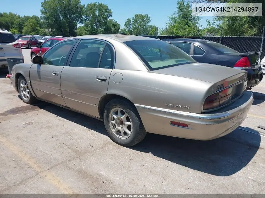 2001 Buick Park Avenue VIN: 1G4CW54K214294897 Lot: 42649163