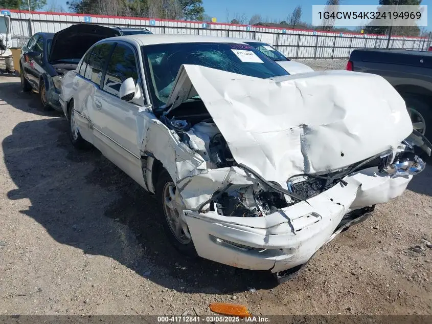 2002 Buick Park Avenue VIN: 1G4CW54K324194969 Lot: 41712841