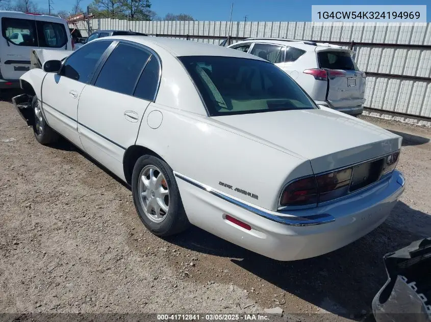 2002 Buick Park Avenue VIN: 1G4CW54K324194969 Lot: 41712841