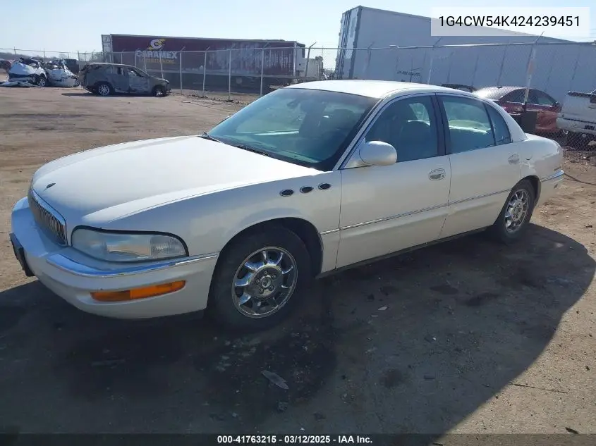 2002 Buick Park Avenue VIN: 1G4CW54K424239451 Lot: 41763215