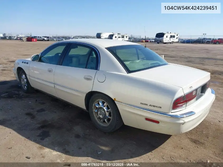 2002 Buick Park Avenue VIN: 1G4CW54K424239451 Lot: 41763215