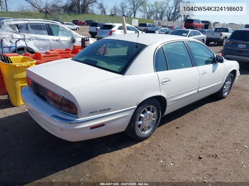 2002 Buick Park Avenue VIN: 1G4CW54K324198603 Lot: 42071420