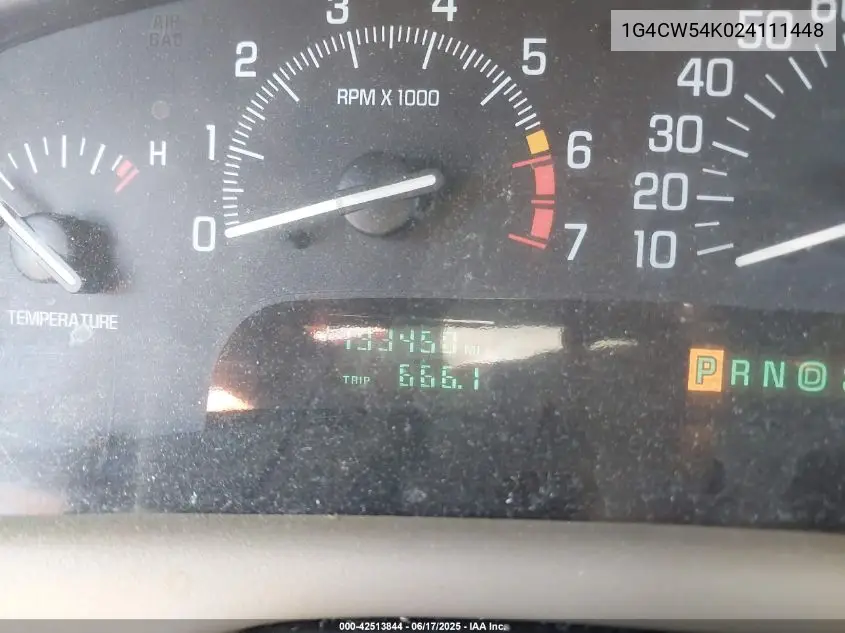 2002 Buick Park Avenue VIN: 1G4CW54K024111448 Lot: 42513844