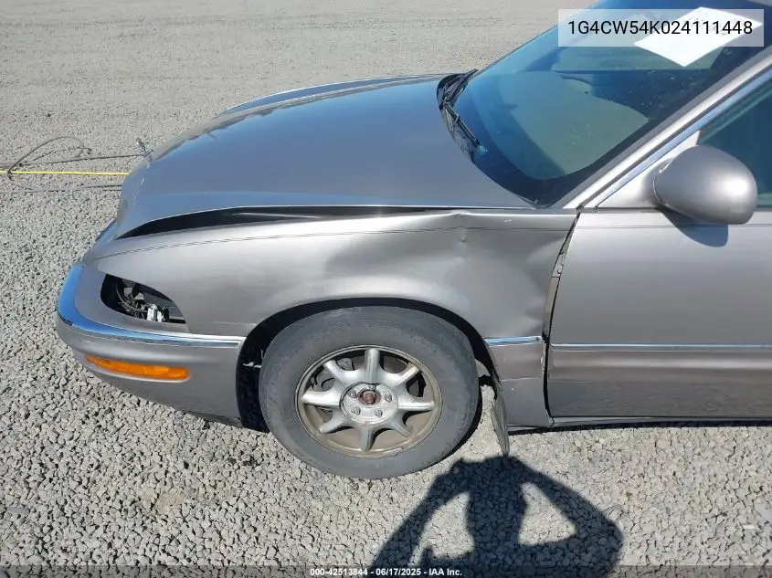 2002 Buick Park Avenue VIN: 1G4CW54K024111448 Lot: 42513844
