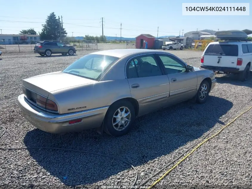 2002 Buick Park Avenue VIN: 1G4CW54K024111448 Lot: 42513844