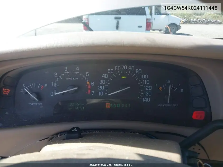 2002 Buick Park Avenue VIN: 1G4CW54K024111448 Lot: 42513844