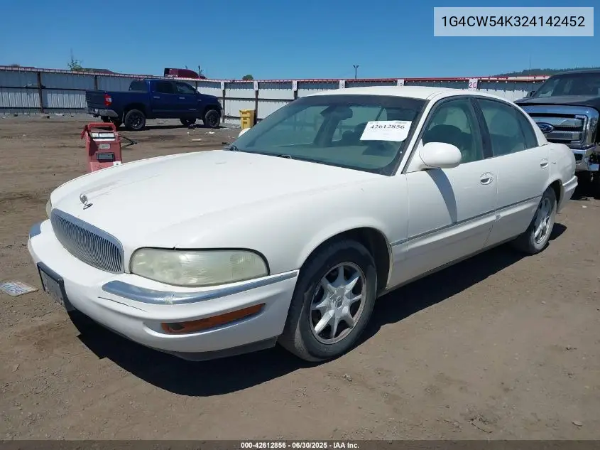 2002 Buick Park Avenue VIN: 1G4CW54K324142452 Lot: 42612856
