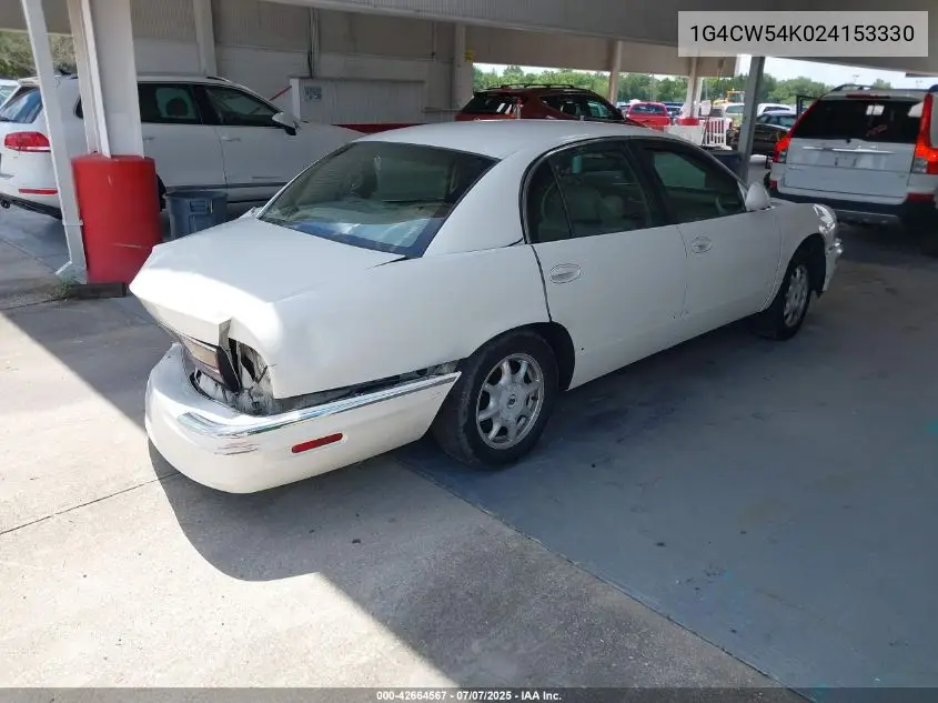 2002 Buick Park Avenue VIN: 1G4CW54K024153330 Lot: 42664567