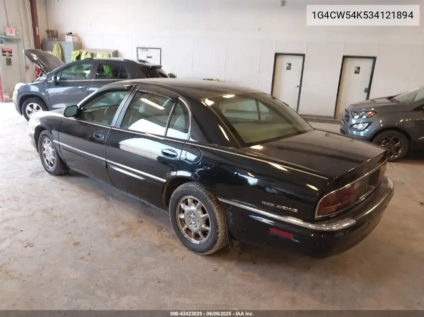 2003 Buick Park Avenue VIN: 1G4CW54K534121894 Lot: 42423029