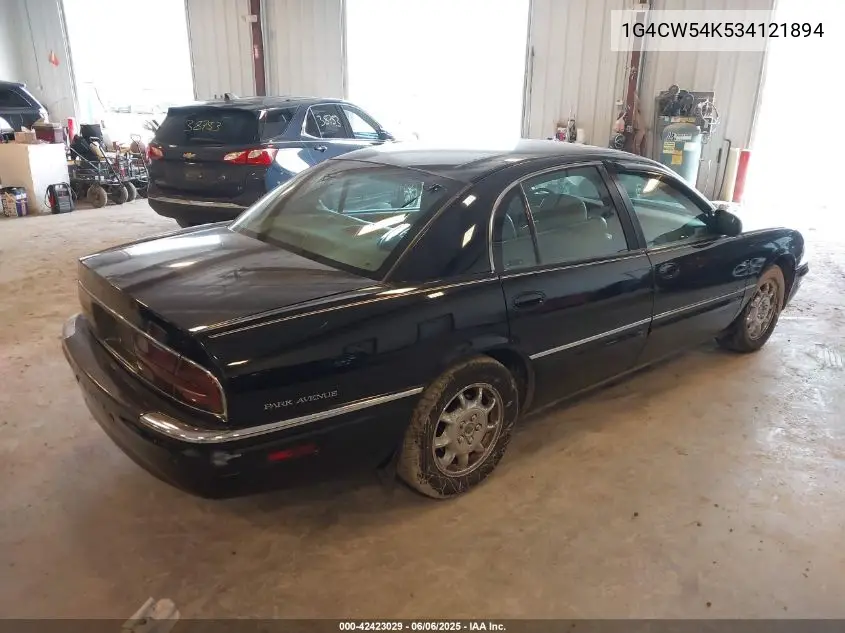 2003 Buick Park Avenue VIN: 1G4CW54K534121894 Lot: 42423029