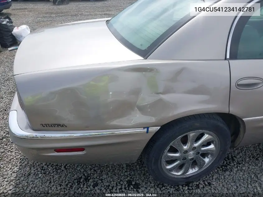 2003 Buick Park Avenue Ultra VIN: 1G4CU541234142781 Lot: 42588685