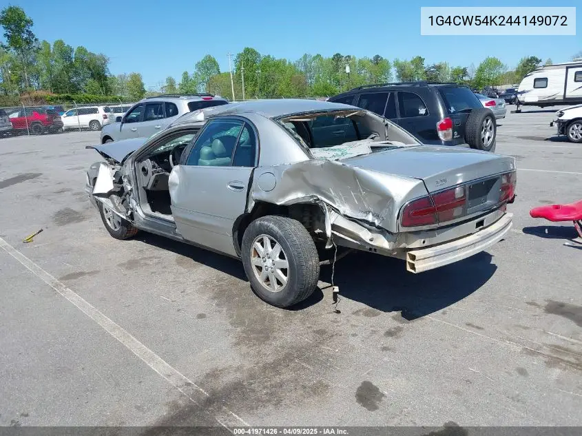 2004 Buick Park Avenue VIN: 1G4CW54K244149072 Lot: 41971426