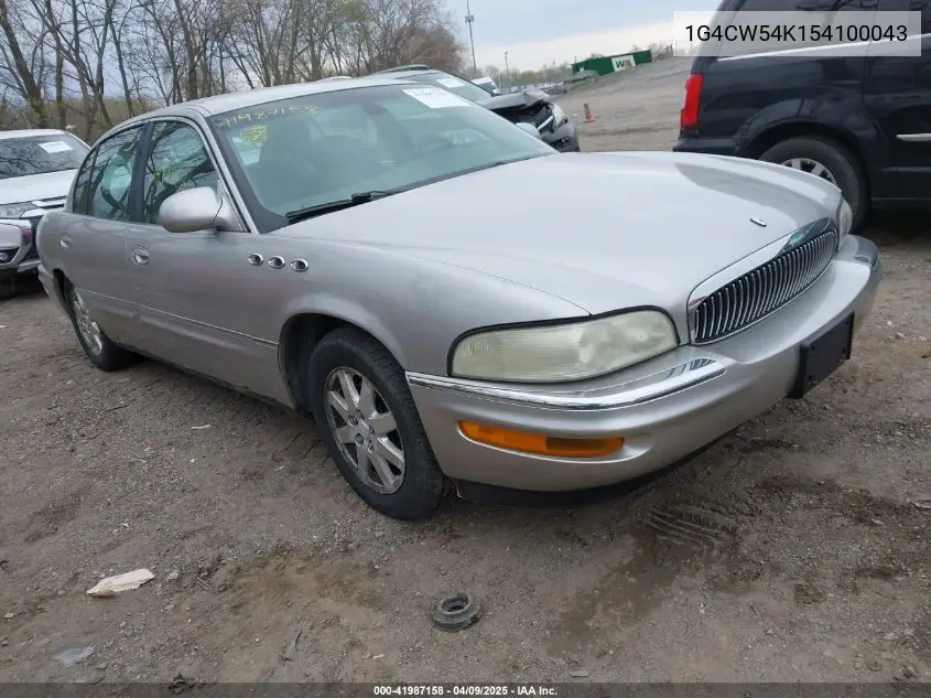 2005 Buick Park Avenue VIN: 1G4CW54K154100043 Lot: 41987158