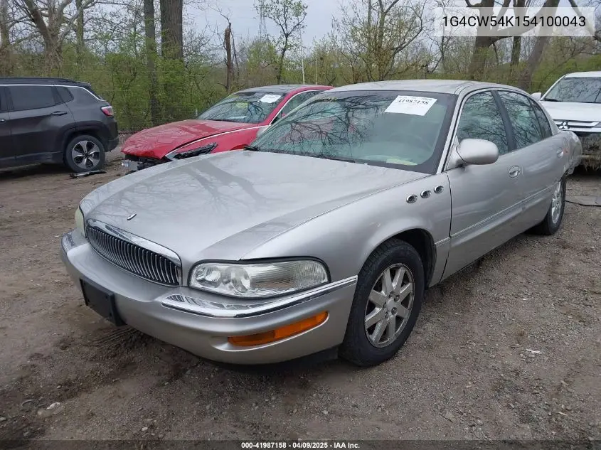 2005 Buick Park Avenue VIN: 1G4CW54K154100043 Lot: 41987158