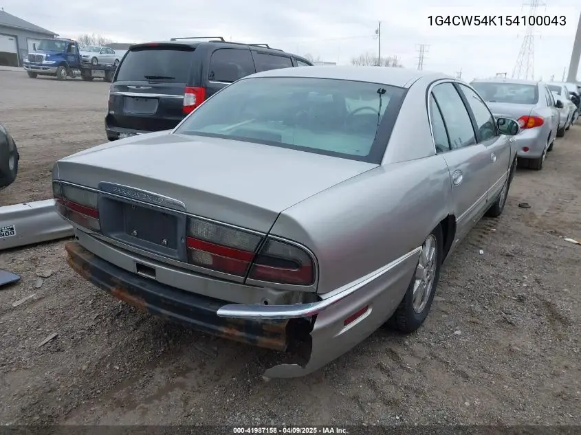 2005 Buick Park Avenue VIN: 1G4CW54K154100043 Lot: 41987158