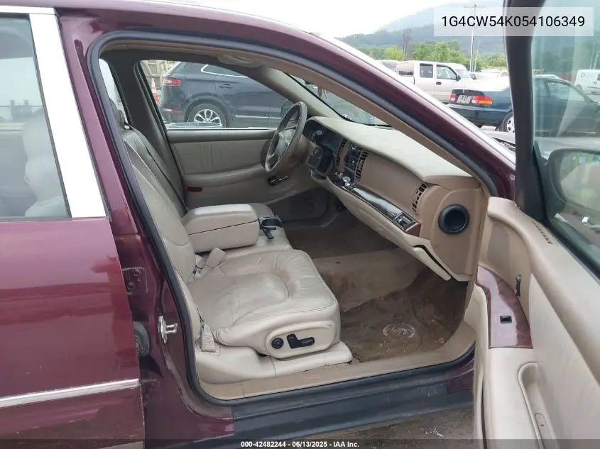 2005 Buick Park Avenue VIN: 1G4CW54K054106349 Lot: 42482244