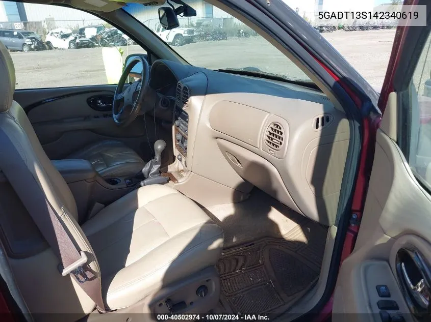 2004 Buick Rainier Cxl VIN: 5GADT13S142340619 Lot: 40502974