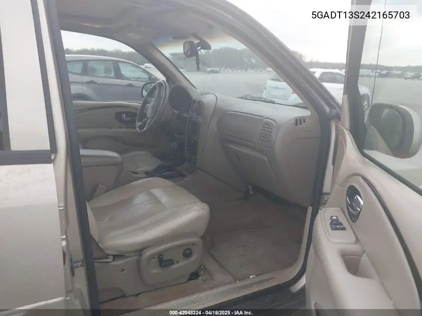 2004 Buick Rainier Cxl VIN: 5GADT13S242165703 Lot: 42048324