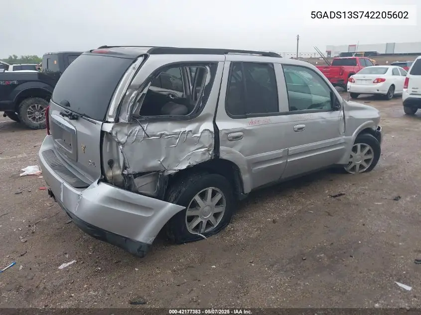 2004 Buick Rainier Cxl Plus VIN: 5GADS13S742205602 Lot: 42177383