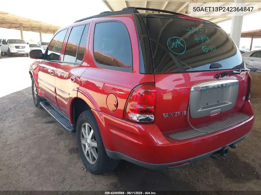 2004 Buick Rainier Cxl VIN: 5GAET13P242364847 Lot: 42492568