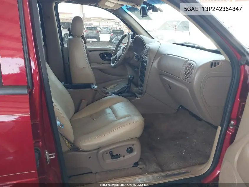 2004 Buick Rainier Cxl VIN: 5GAET13P242364847 Lot: 42492568