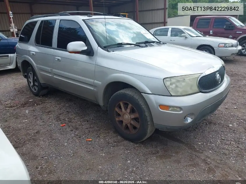 2004 Buick Rainier Cxl Plus VIN: 5GAET13P842229842 Lot: 42565140