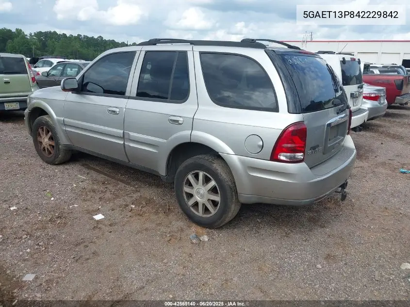 2004 Buick Rainier Cxl Plus VIN: 5GAET13P842229842 Lot: 42565140