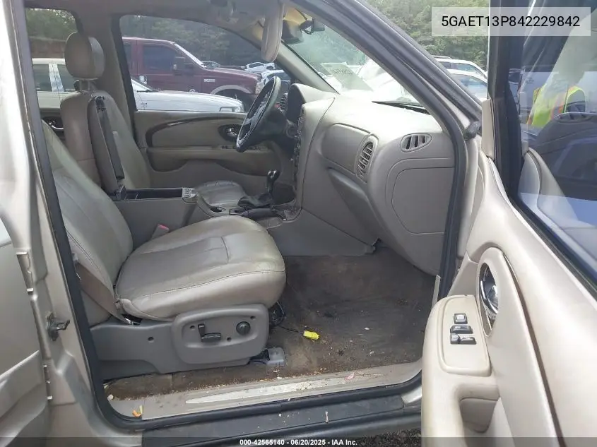 2004 Buick Rainier Cxl Plus VIN: 5GAET13P842229842 Lot: 42565140