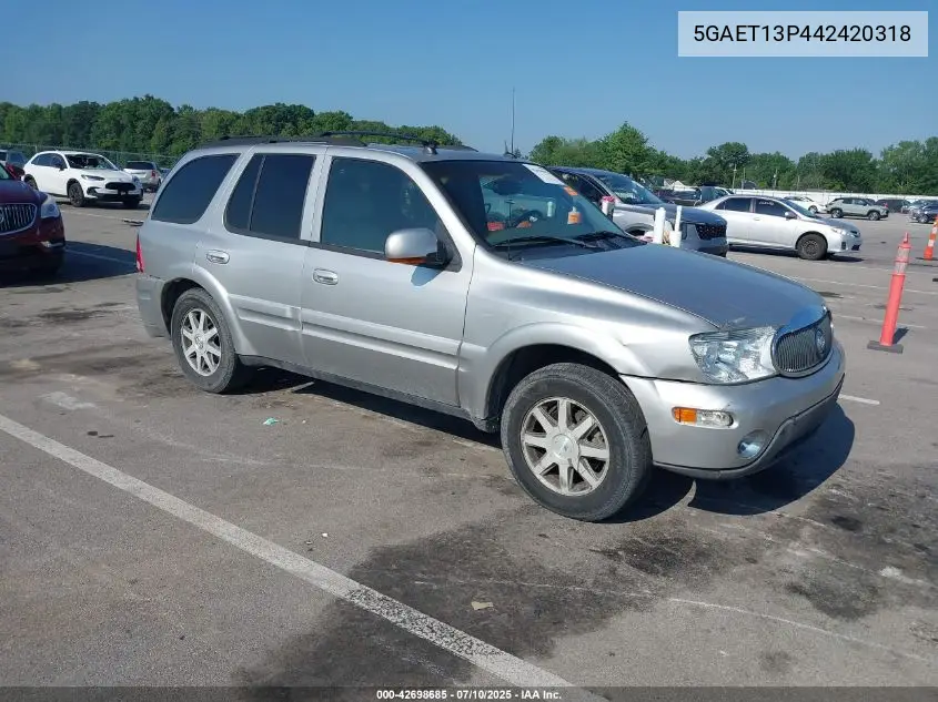 2004 Buick Rainier Cxl Plus VIN: 5GAET13P442420318 Lot: 42698685