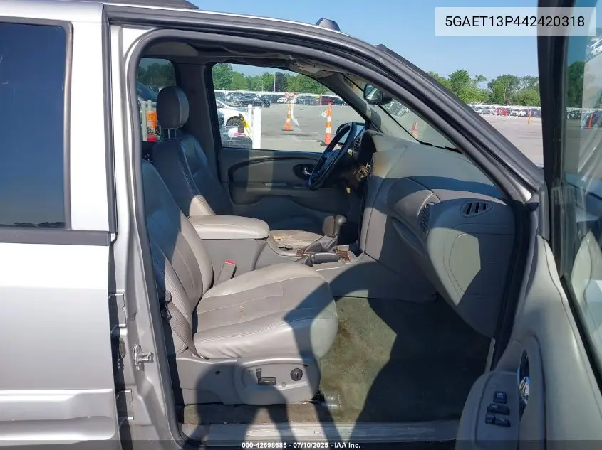 2004 Buick Rainier Cxl Plus VIN: 5GAET13P442420318 Lot: 42698685