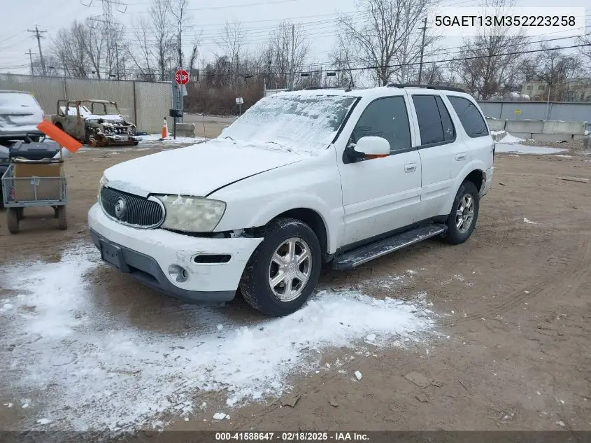 2005 Buick Rainier Cxl VIN: 5GAET13M352223258 Lot: 41588647