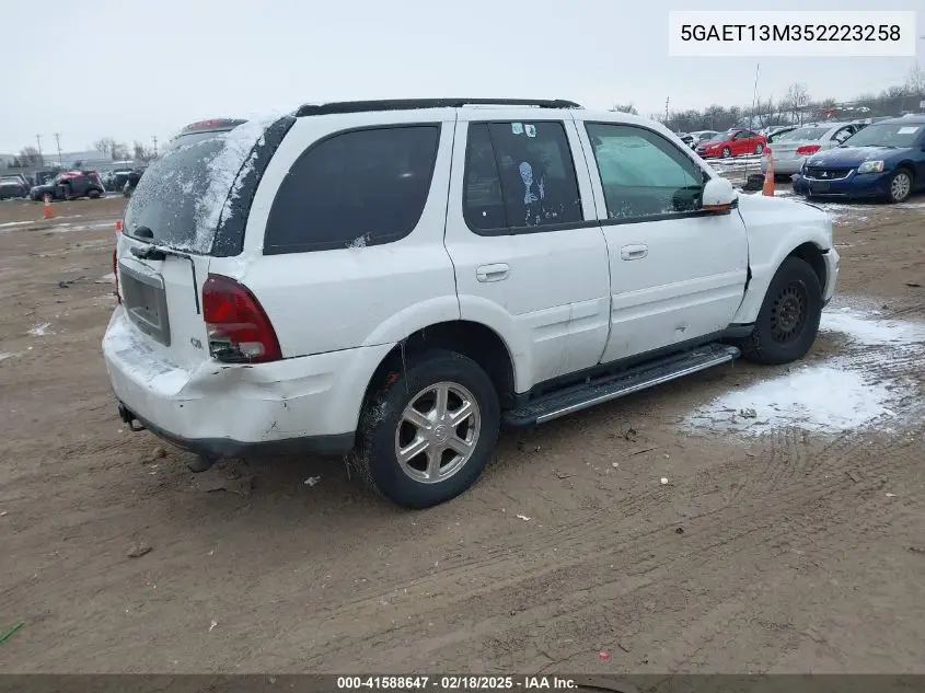 2005 Buick Rainier Cxl VIN: 5GAET13M352223258 Lot: 41588647