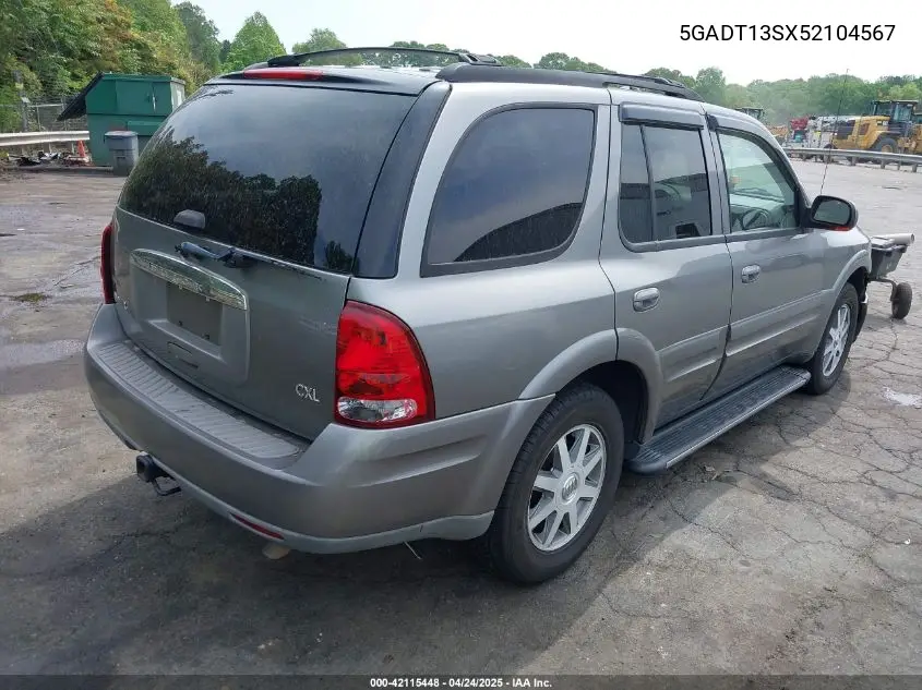 2005 Buick Rainier Cxl VIN: 5GADT13SX52104567 Lot: 42115448