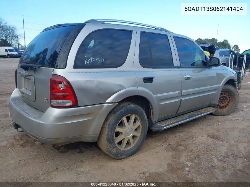 2006 Buick Rainier Cxl VIN: 5GADT13S062141404 Lot: 41225840