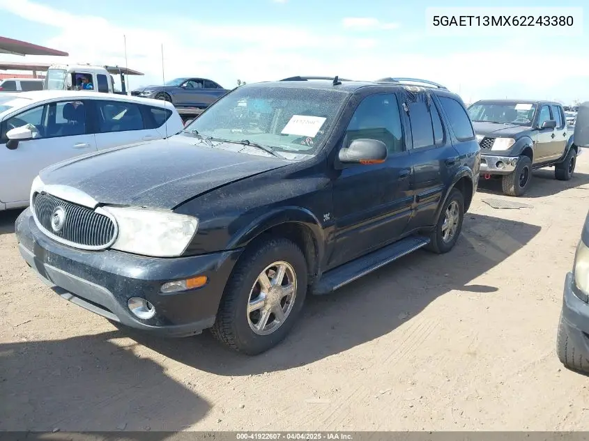 2006 Buick Rainier Cxl VIN: 5GAET13MX62243380 Lot: 41922607