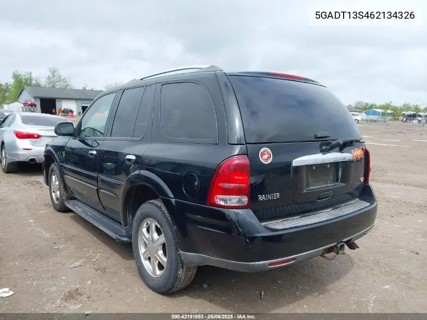 2006 Buick Rainier Cxl VIN: 5GADT13S462134326 Lot: 42191893