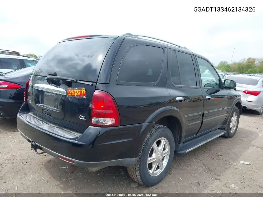 2006 Buick Rainier Cxl VIN: 5GADT13S462134326 Lot: 42191893