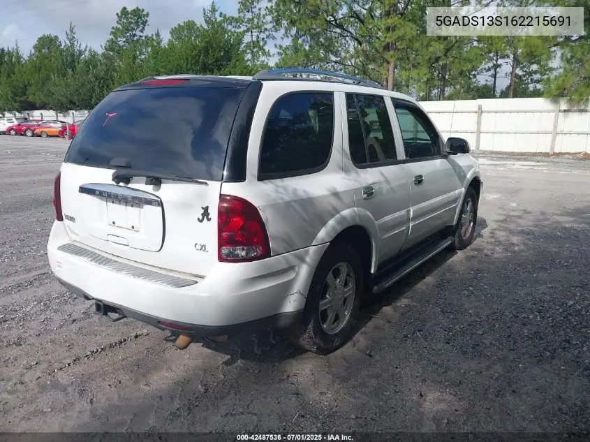 2006 Buick Rainier Cxl VIN: 5GADS13S162215691 Lot: 42487536