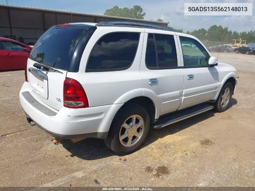 2006 Buick Rainier Cxl VIN: 5GADS13S562148013 Lot: 42815683