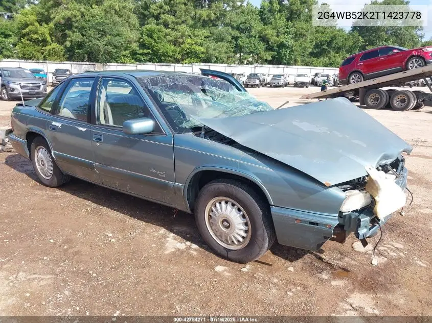 1996 Buick Regal Custom VIN: 2G4WB52K2T1423778 Lot: 42754271