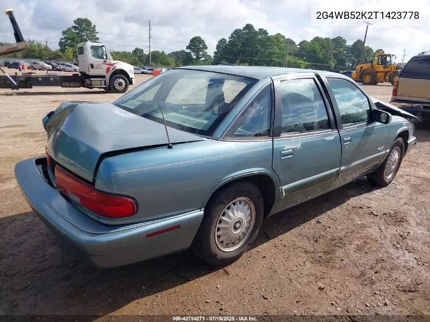 1996 Buick Regal Custom VIN: 2G4WB52K2T1423778 Lot: 42754271