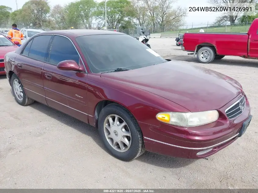 1998 Buick Regal Ls VIN: 2G4WB52K0W1426991 Lot: 42211620