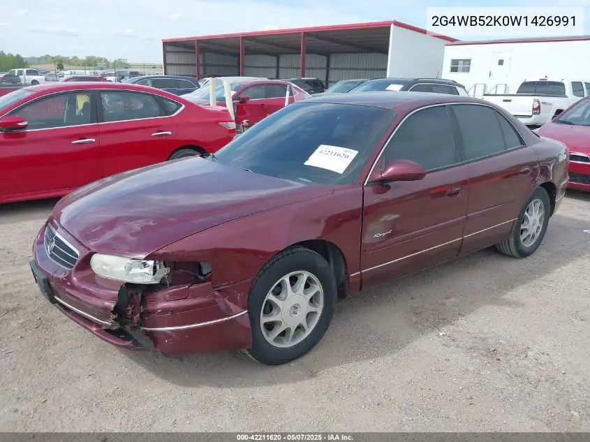 1998 Buick Regal Ls VIN: 2G4WB52K0W1426991 Lot: 42211620