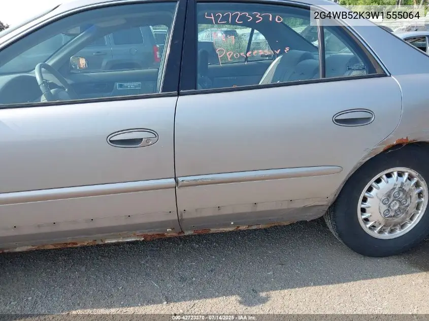 1998 Buick Regal Ls VIN: 2G4WB52K3W1555064 Lot: 42723370