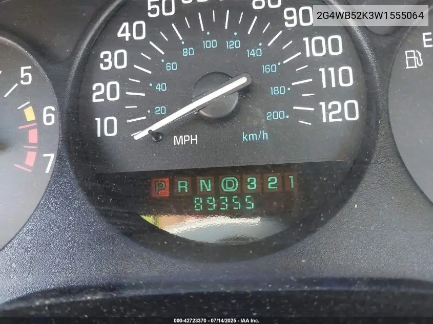 1998 Buick Regal Ls VIN: 2G4WB52K3W1555064 Lot: 42723370