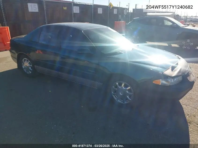 2000 Buick Regal Gs VIN: 2G4WF5517Y1240682 Lot: 41871374
